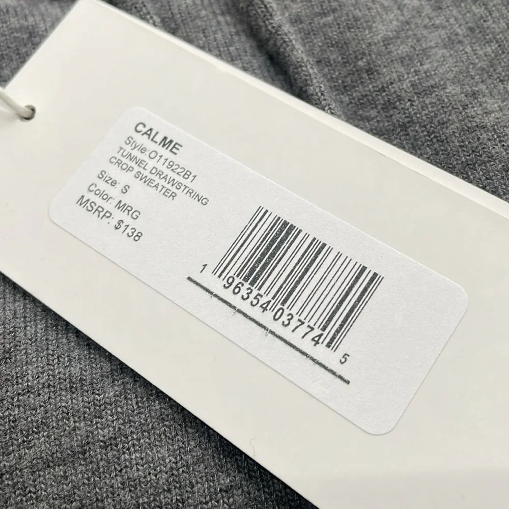 JOHNNY WAS Calme Tunnel Drawstring Crop Sweater